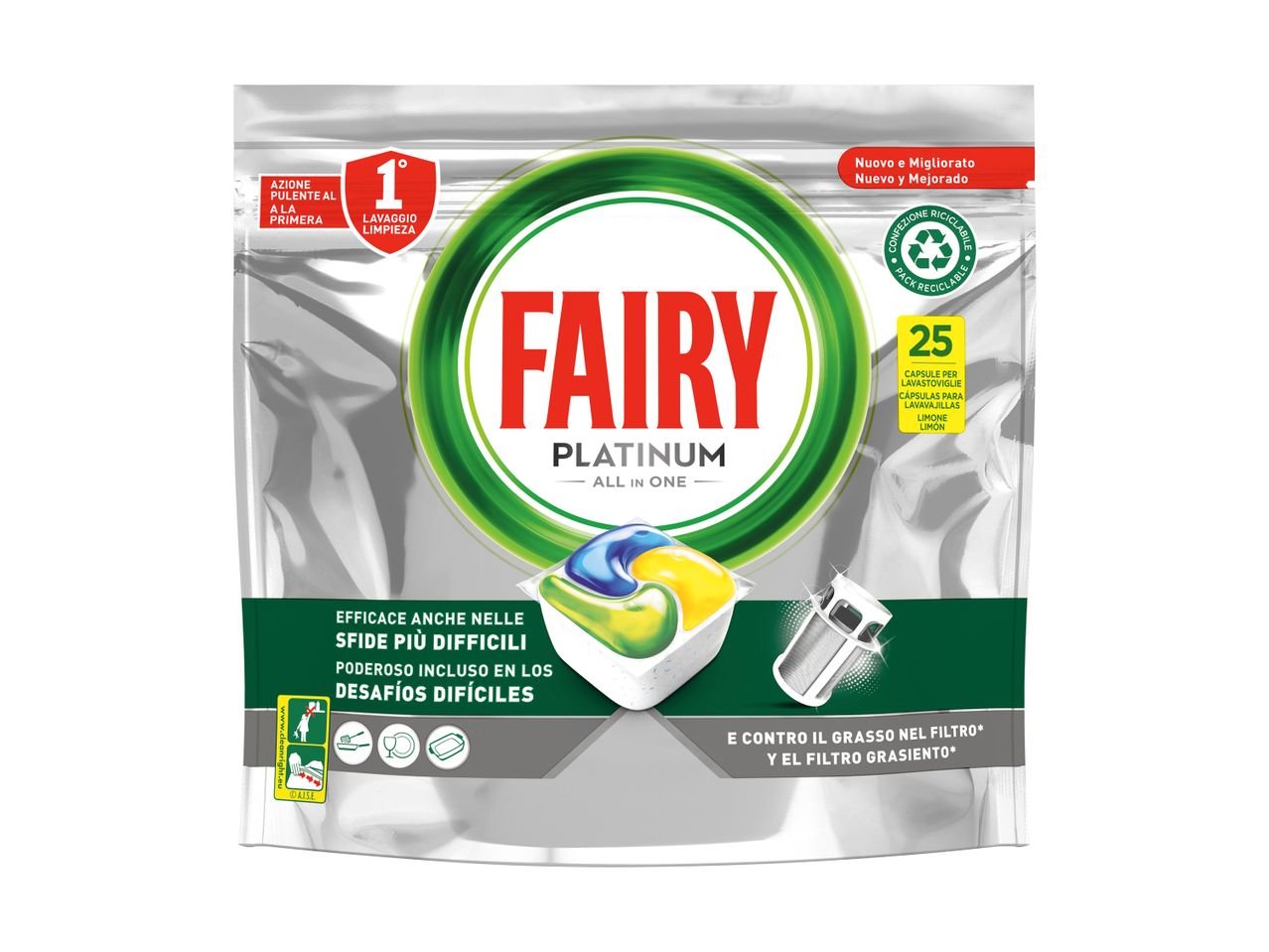 Platinum pastiglie per lavastoviglie