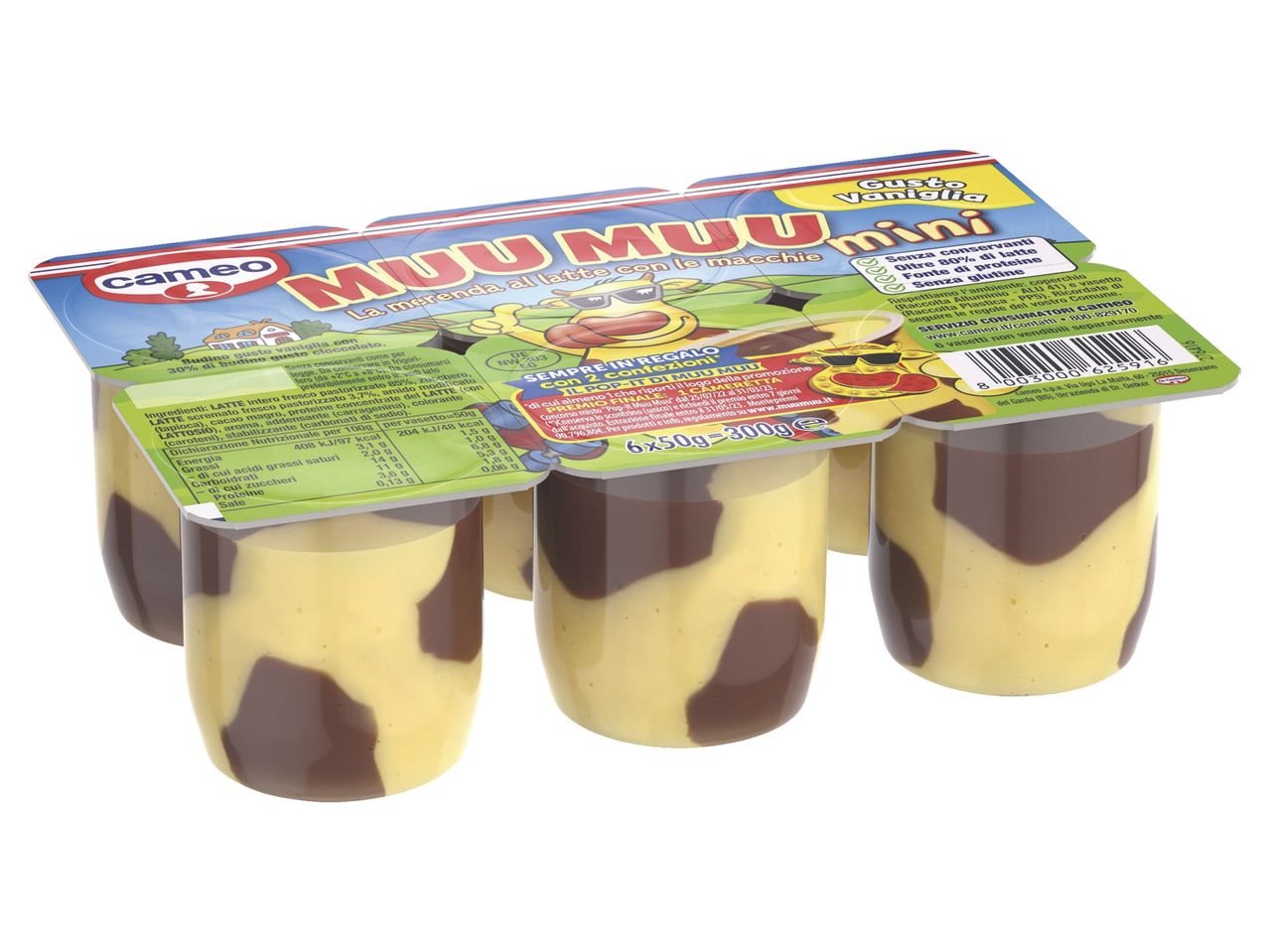 Mini Budino alla vaniglia mini con cioccolato