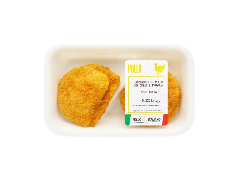 Panzerotti di pollo con provola e speck