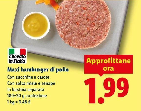 Maxi Hamburger Di Pollo