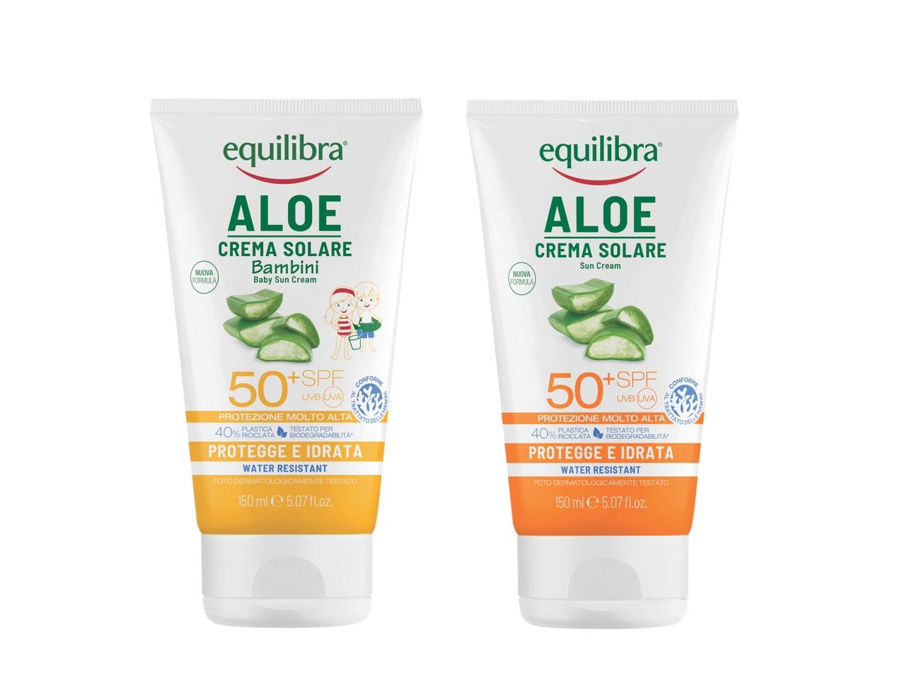 Aloe Crema solare 50+ SPF o 50+ SPF bambini