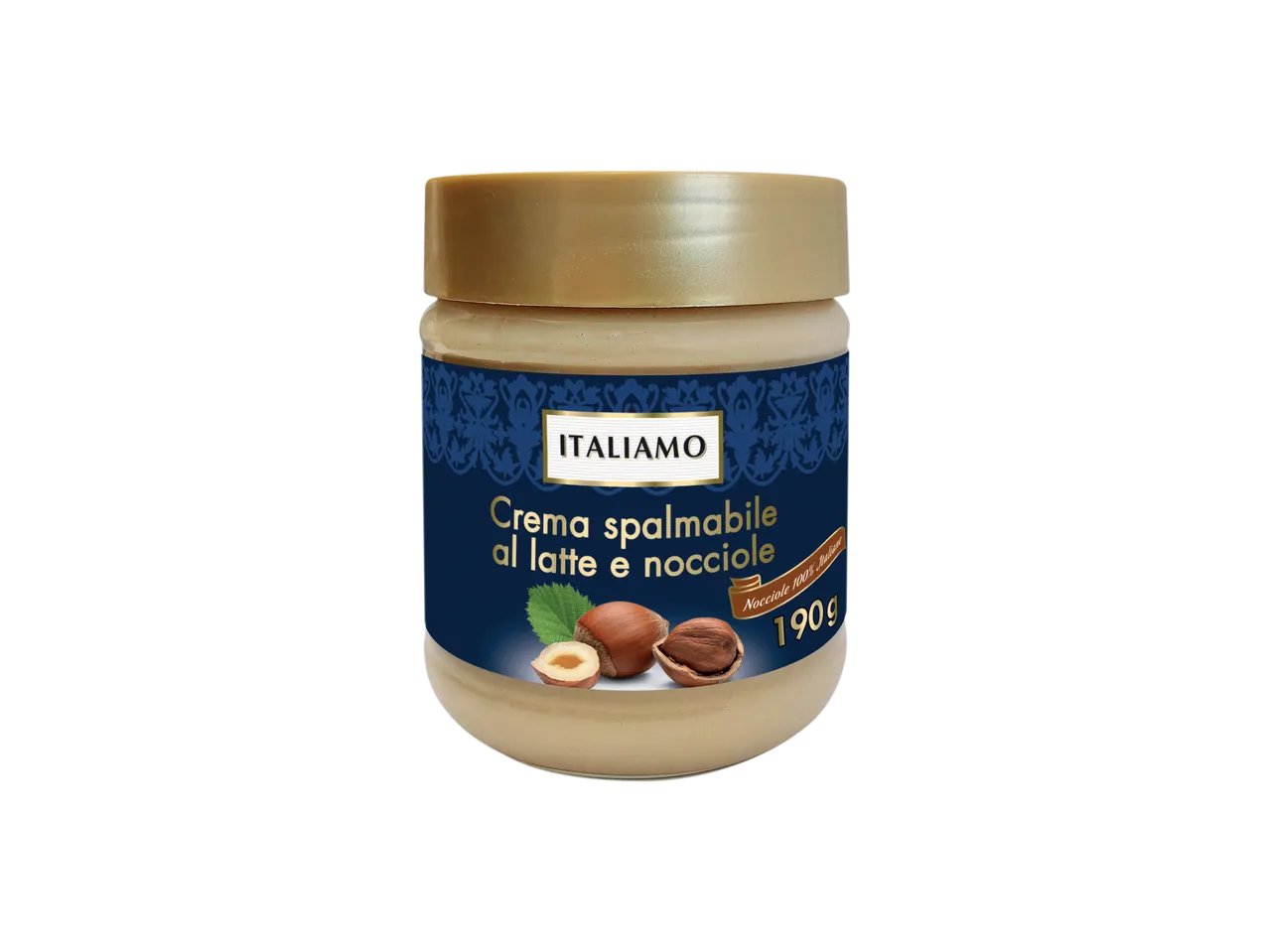 Crema spalmabile al latte e nocciole