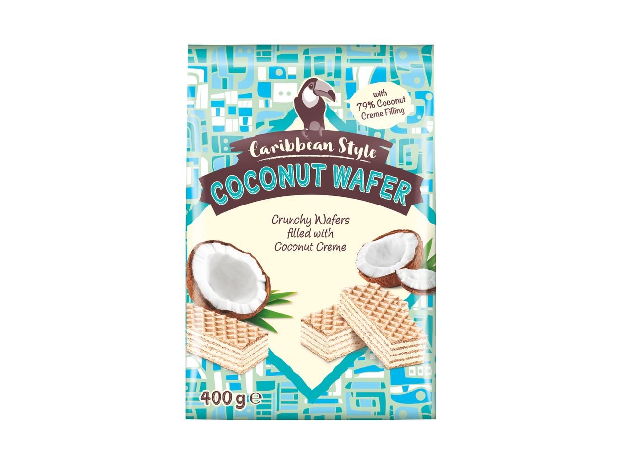 Wafer con crema al cocco