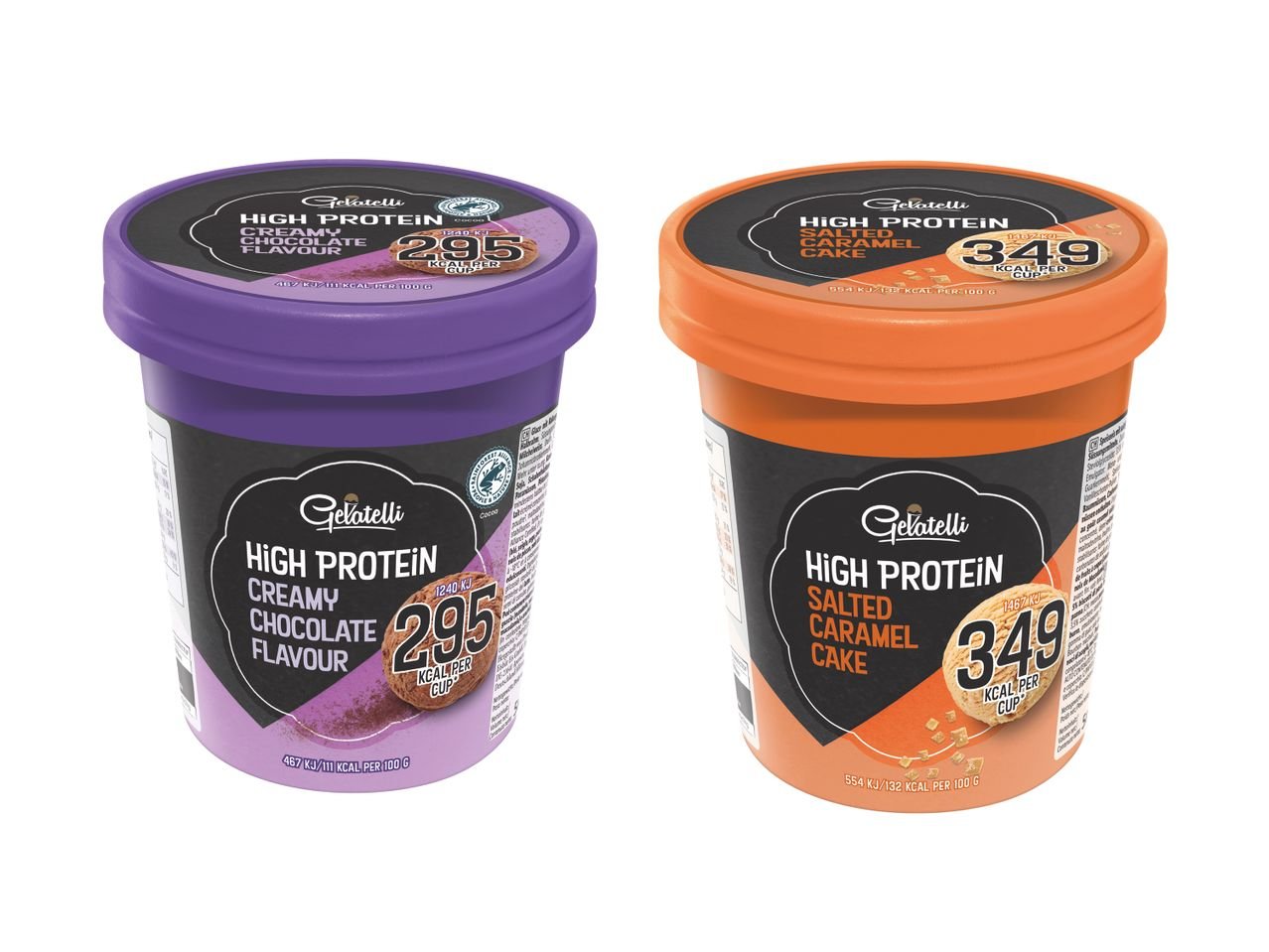 Coppa gelato a ridotto apporto calorico