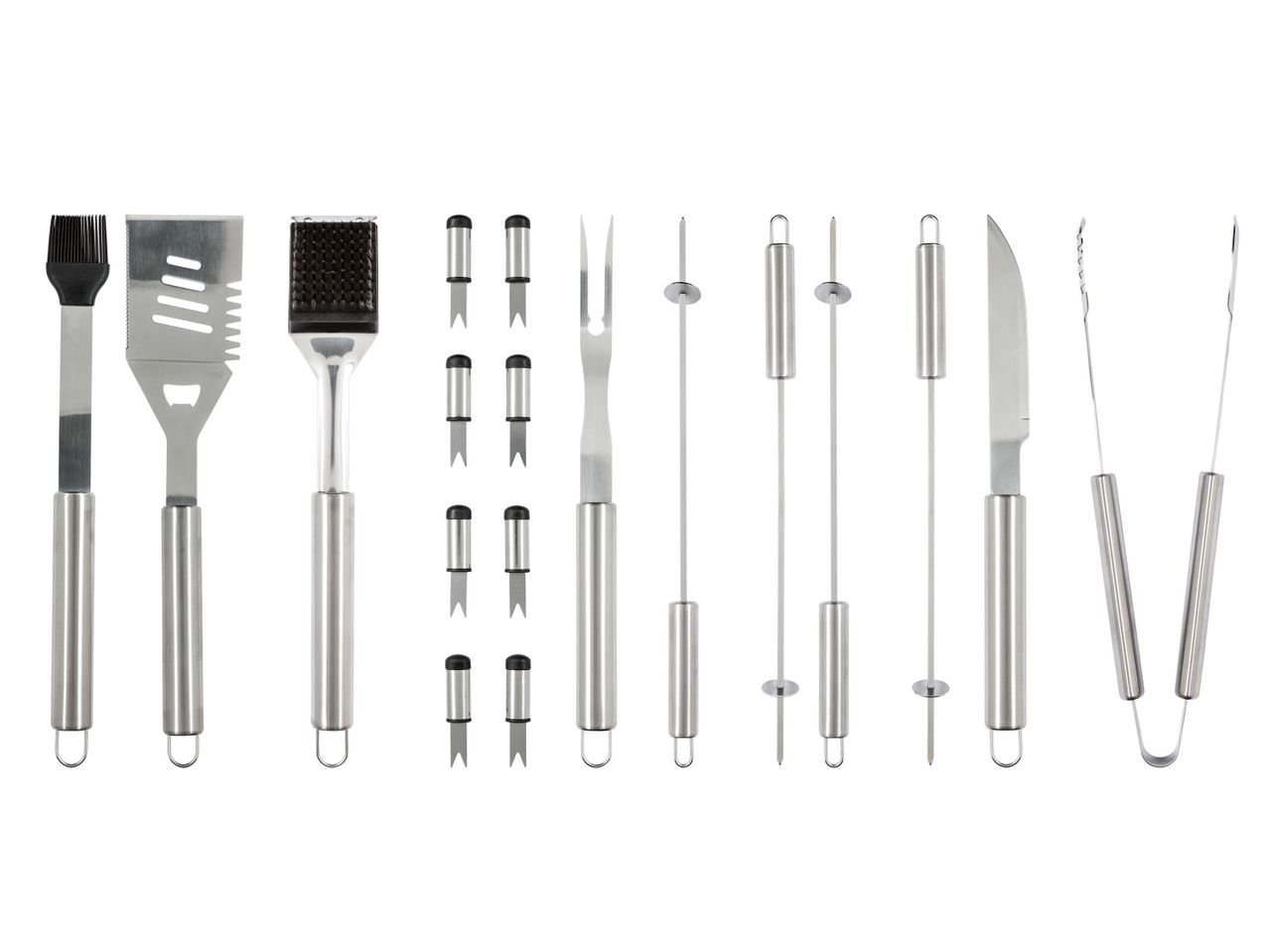 Set utensili per grill in valigetta