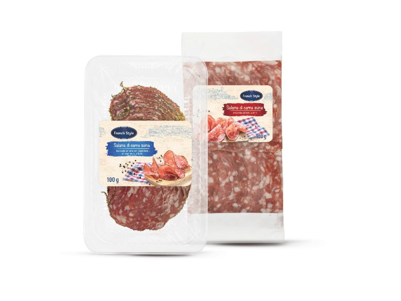 Salame essiccato all'aria a fette