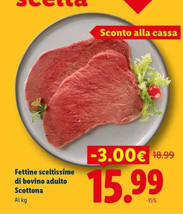 Fettine Sceltissime Di Bovino Adulto Scottona