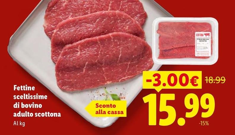 Fettine Sceltissime Di Bovino Adulto Scottona
