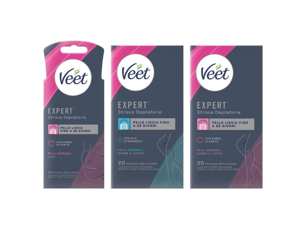 Strisce depilatorie corpo e strisce viso