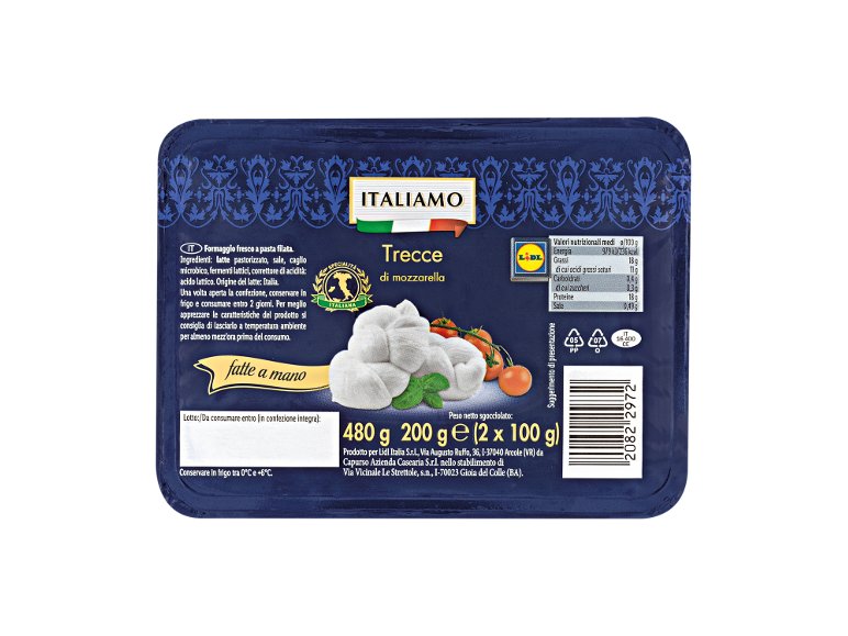 Trecce di mozzarella