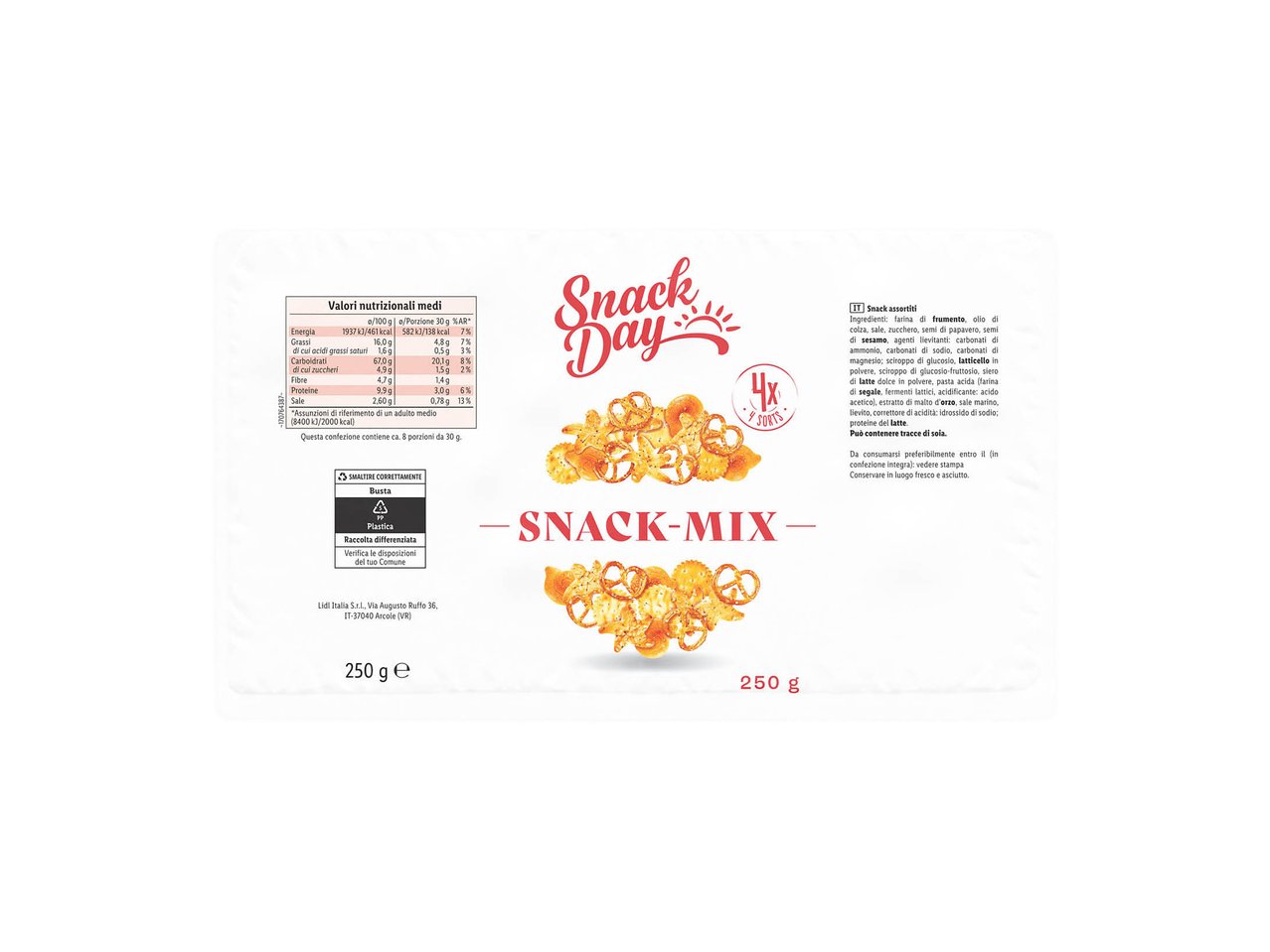 Snack mix salatini