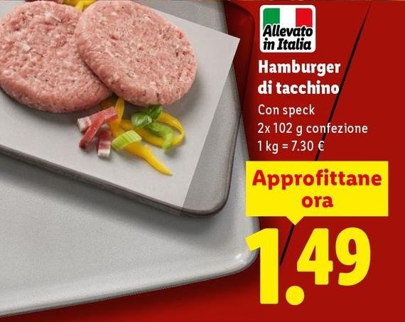 Hamburger Di Tacchino