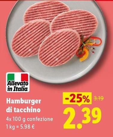 Hamburger Di Tacchino