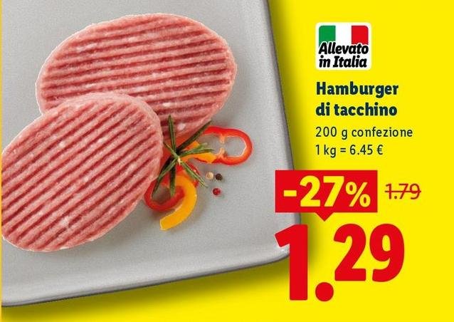 Hamburger Di Tacchino