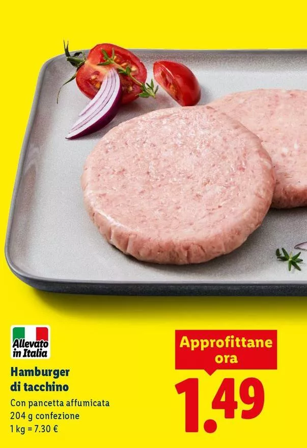 Hamburger Di Tacchino