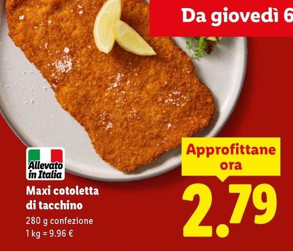 Maxi Cotoletta Di Tacchino