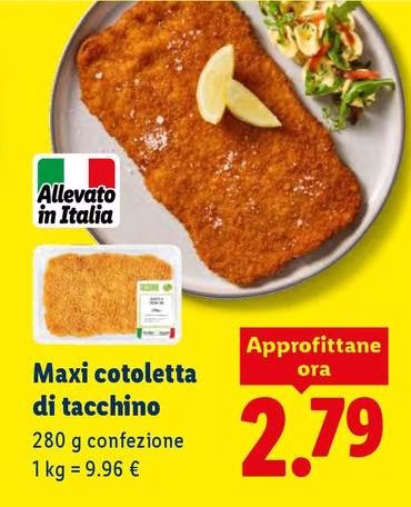 Maxi Cotoletta Di Tacchino
