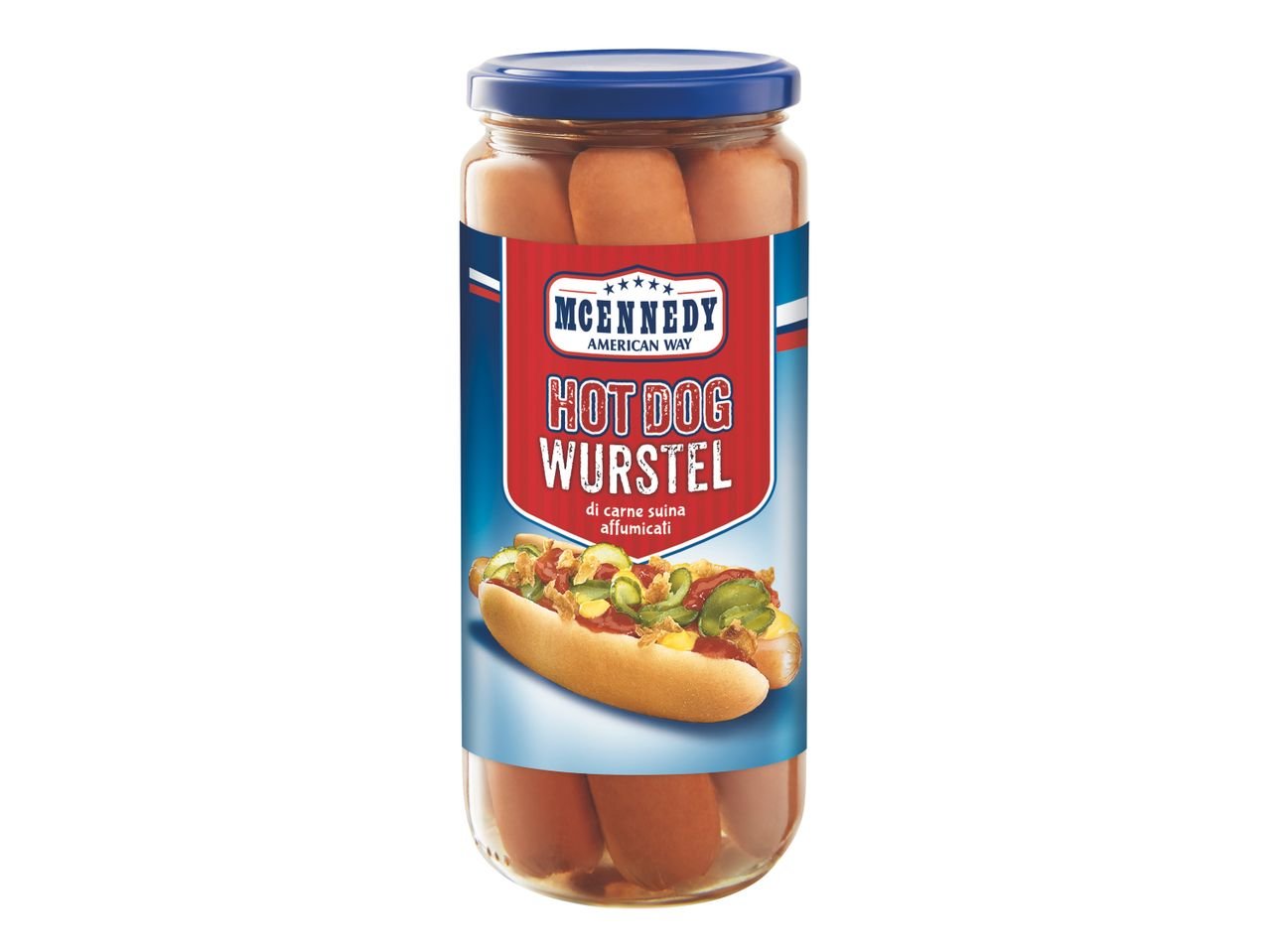 Würstel affumicati per hot dog