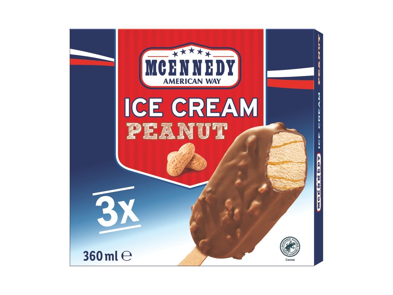 Gelato stecco al gusto arachidi