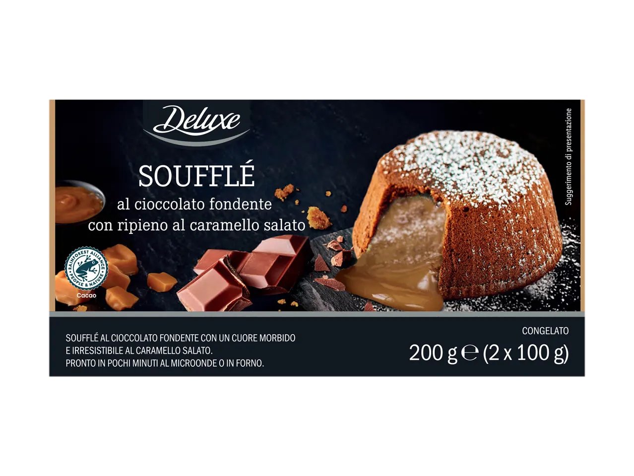 Soufflè al cioccolato fondente