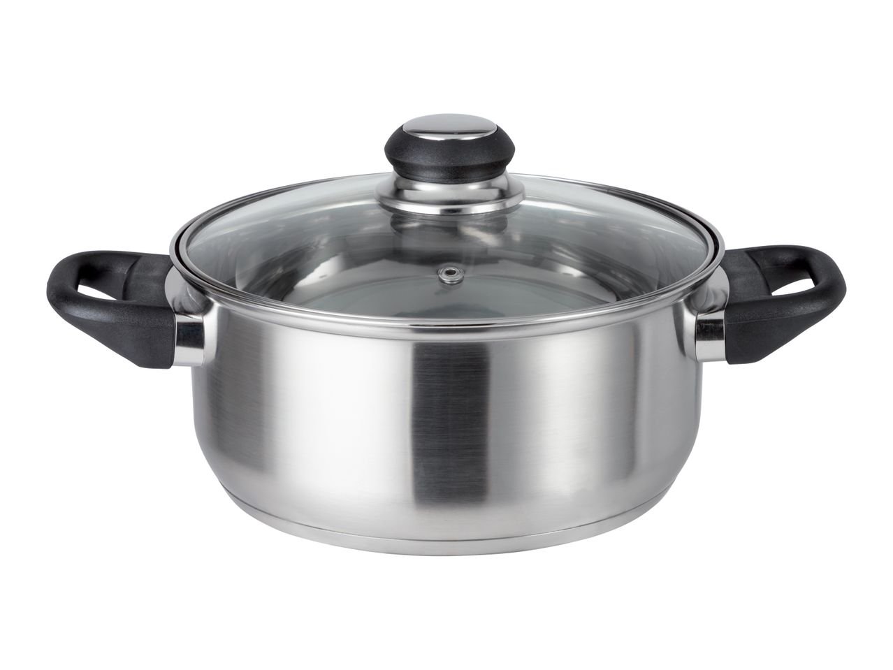 Pentola con coperchio in vetro