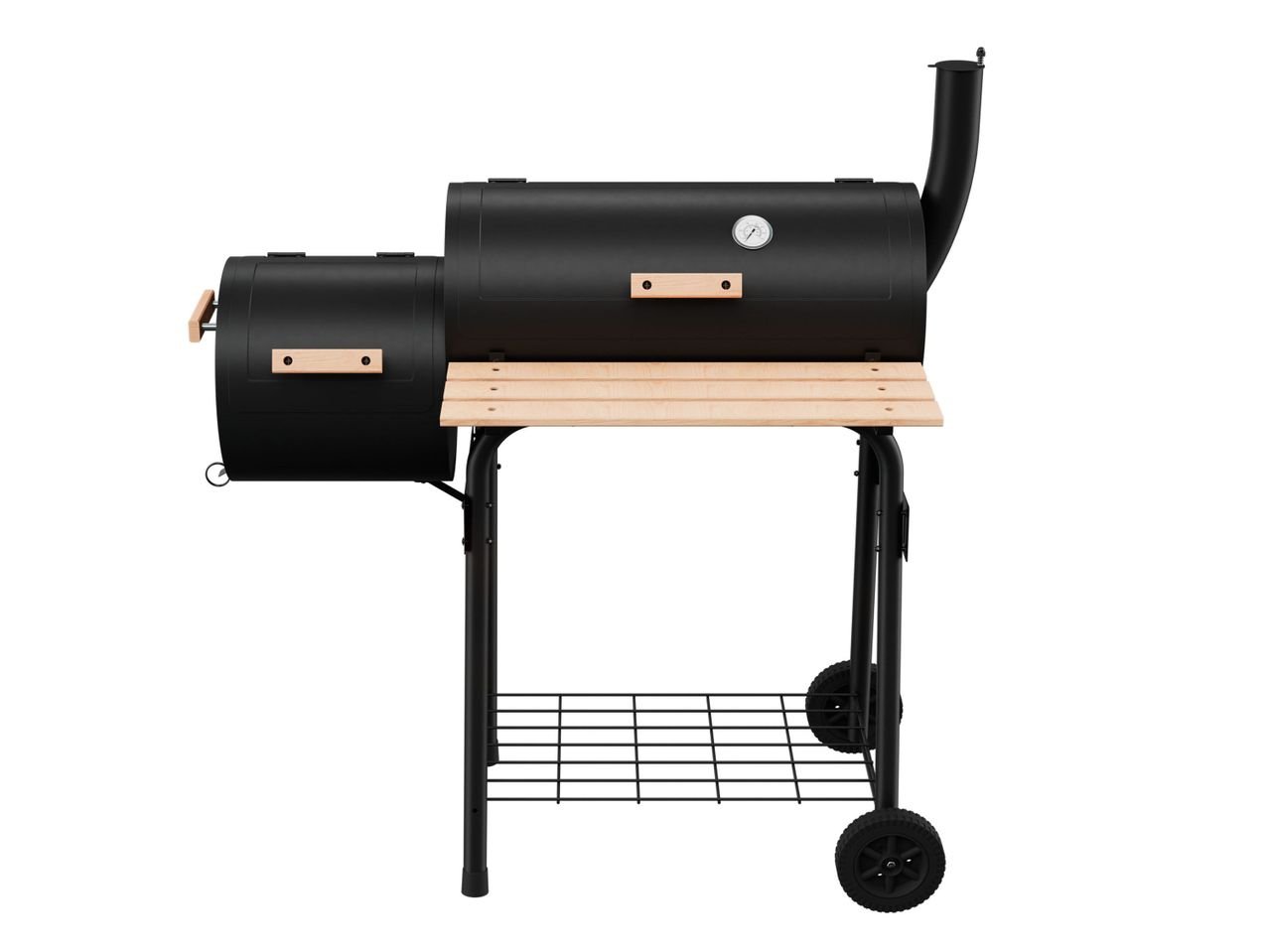 Barbecue affumicatore a carbonella