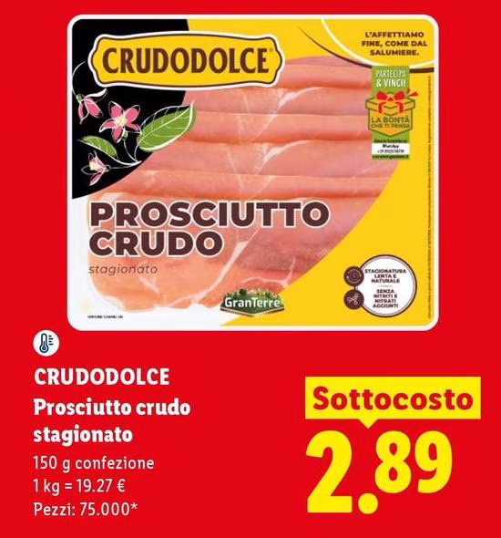 Crudodolce - Prosciutto Crudo Stagionato