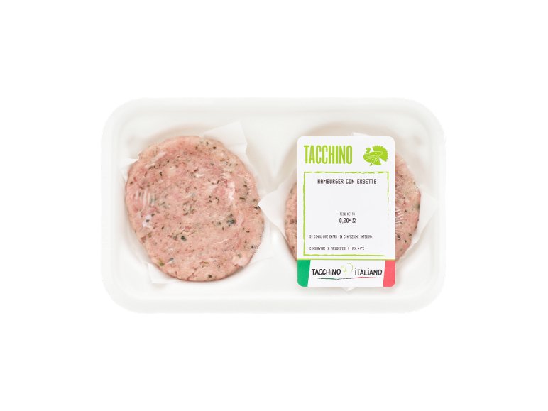 Hamburger di tacchino alle erbette