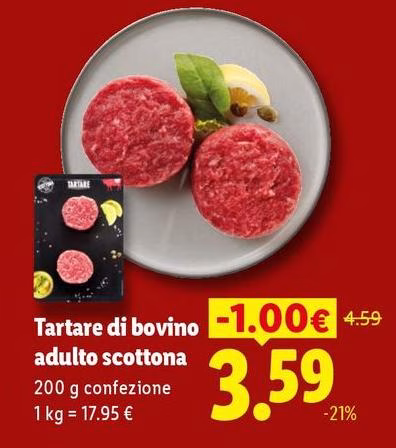 Tartare Di Bovino Adulto Scottona