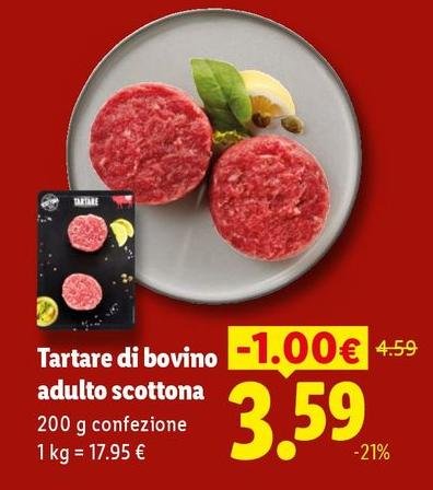 Tartare Di Bovino Adulto Scottona