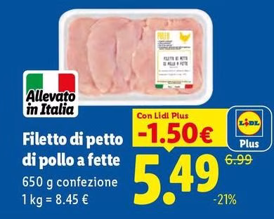 Filetto Di Petto Di Pollo A Fette