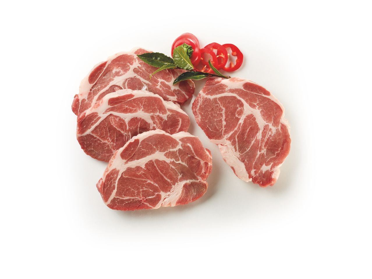 Fettine di coppa di suino senza osso