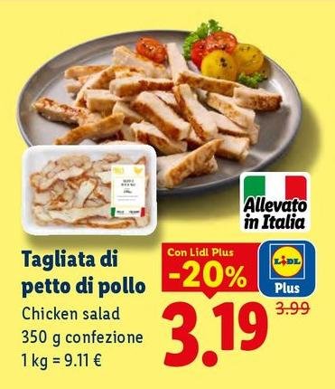 Tagliata Di Petto Di Pollo
