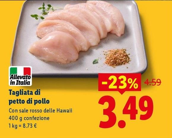 Tagliata Di Petto Di Pollo