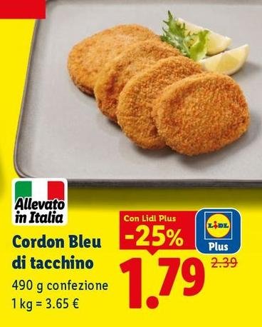 Cordon Bleu Di Tacchino