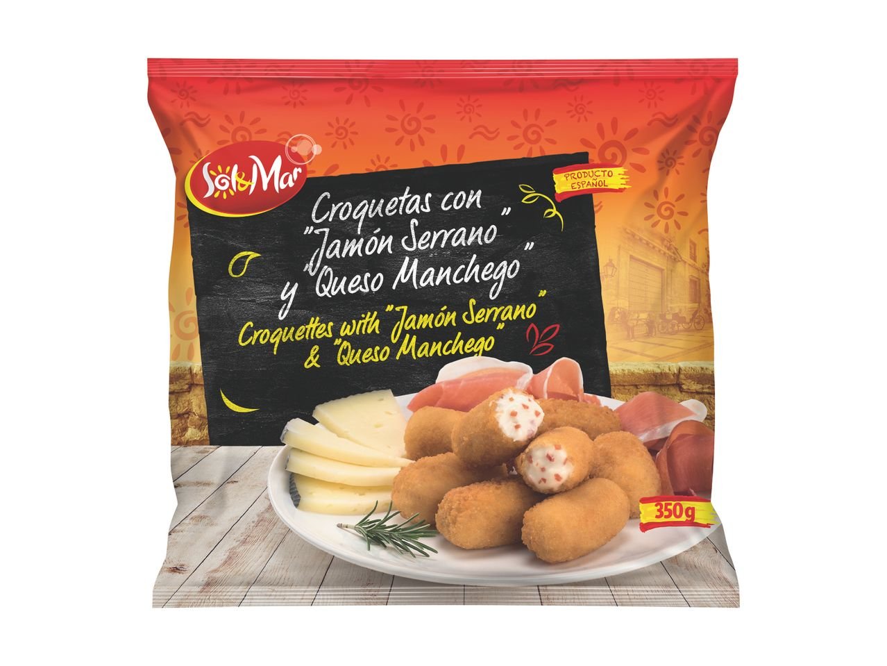 Crocchette con “Jamón Serrano” e “Queso Manchego”