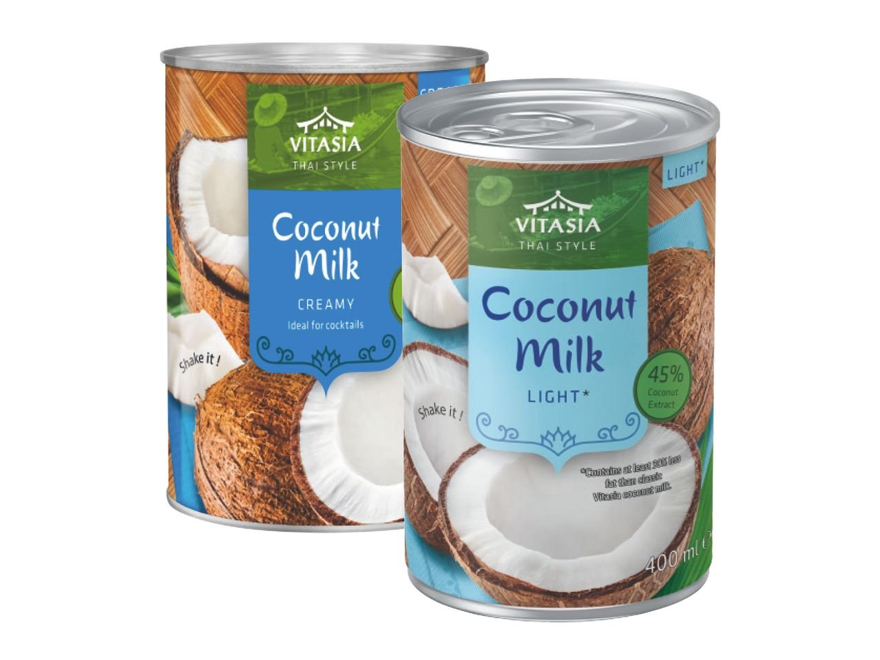 Latte di cocco o latte di cocco light