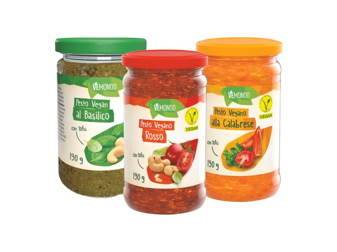 Pesto vegano con tofu