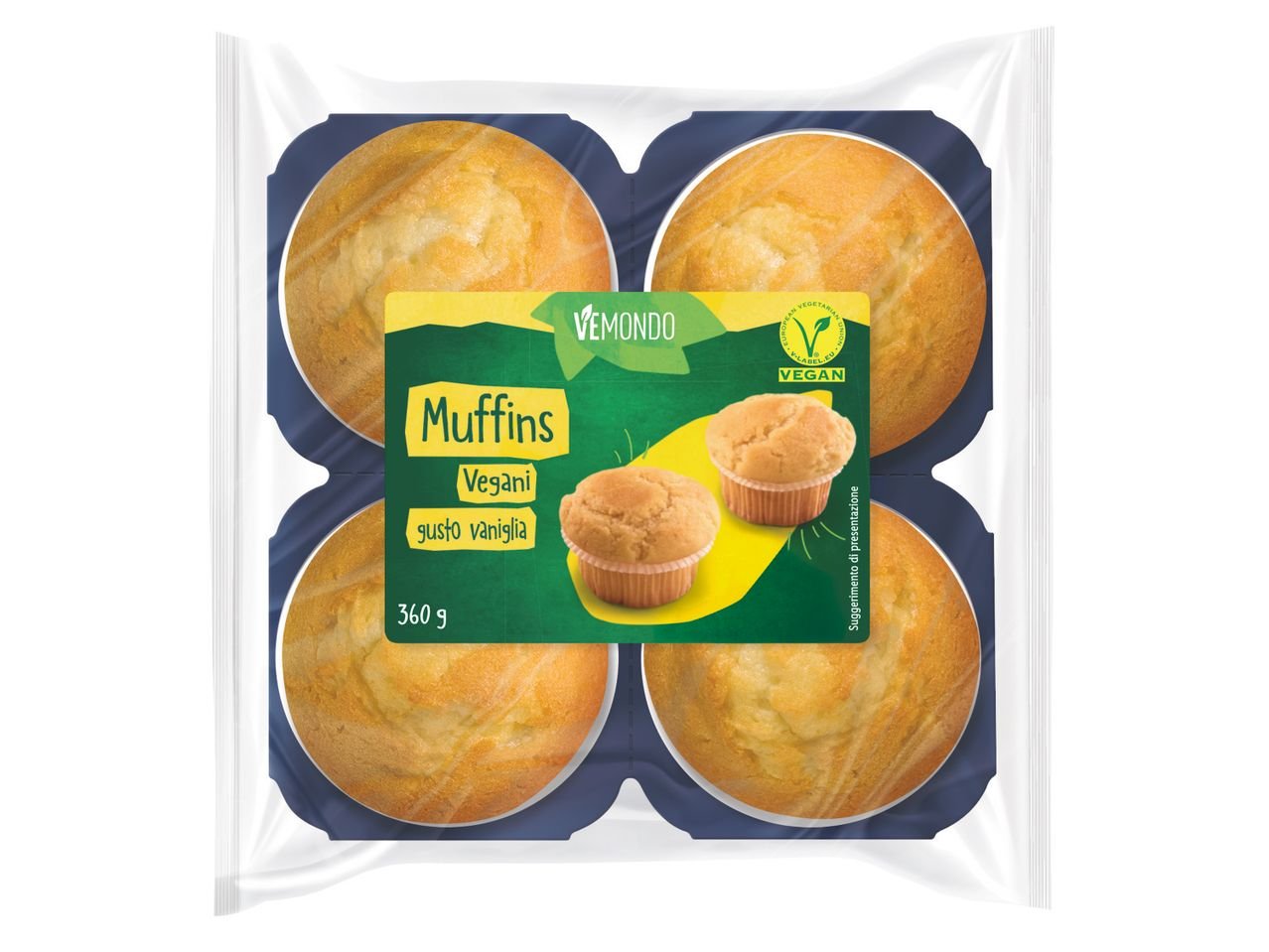 Muffin vegani gusto vaniglia