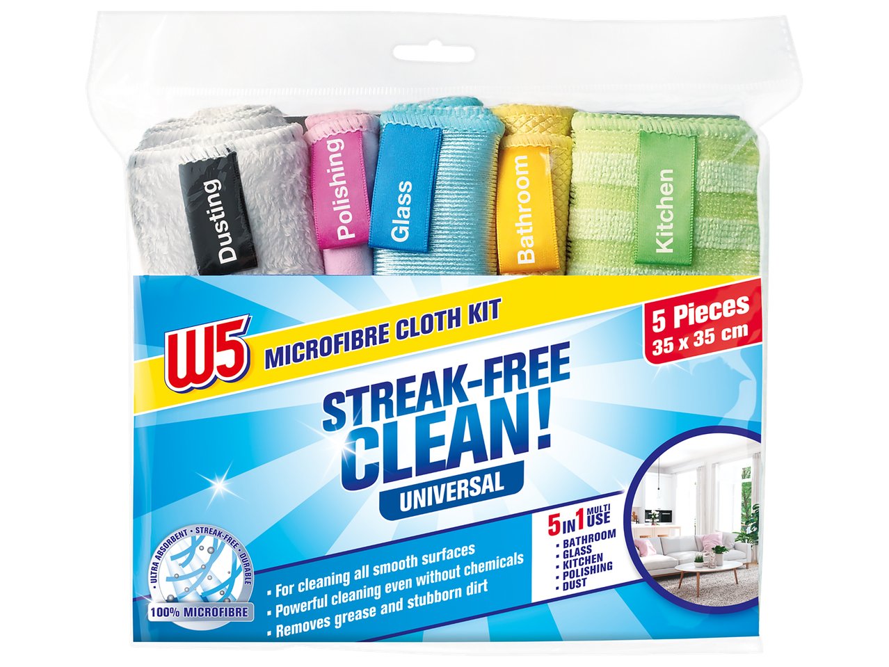 Set panni in microfibra