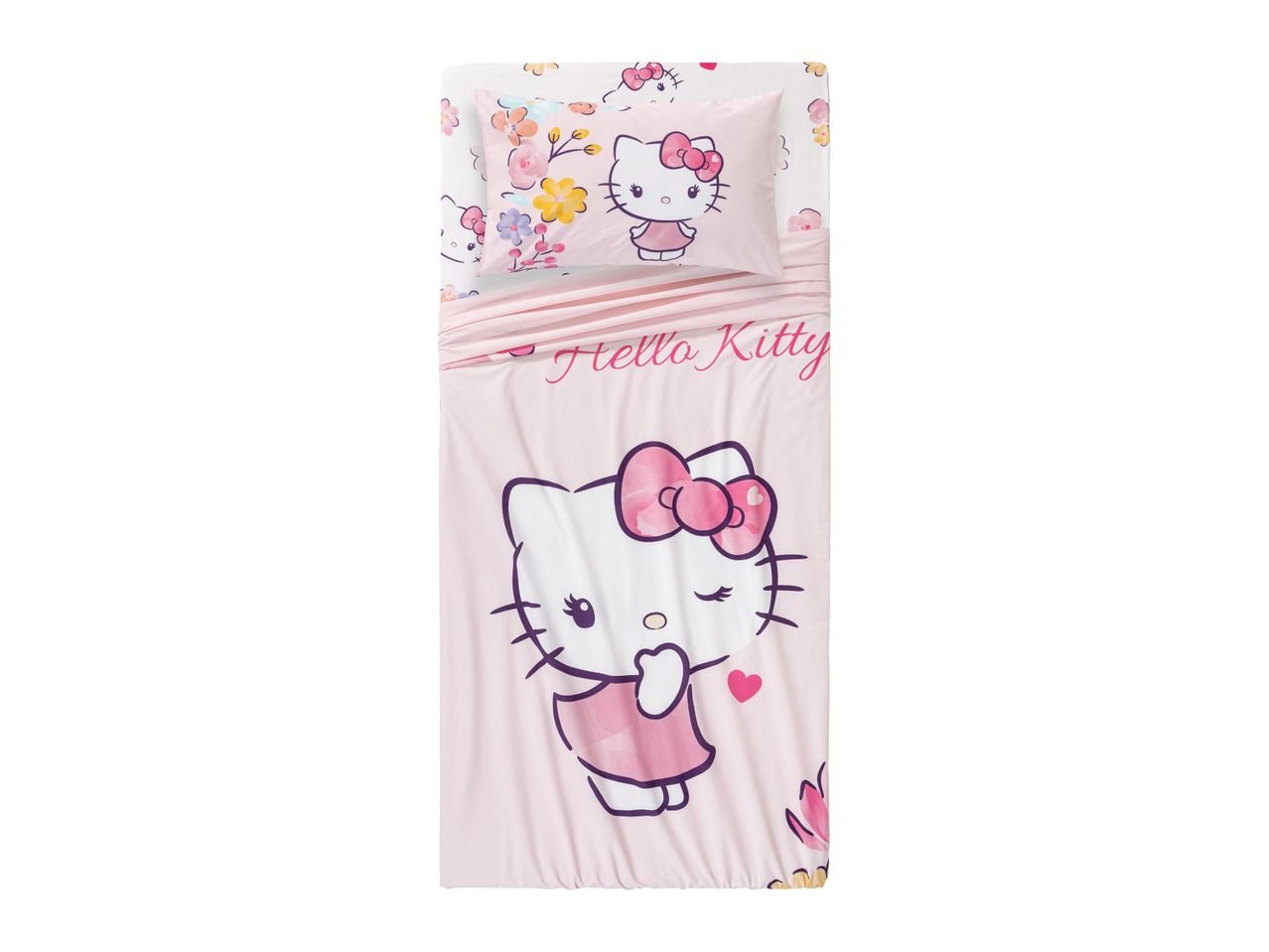 Completo lenzuola singole “Paw Patrol, Peppa Pig, Jurassic World, Hello Kitty, Batman”