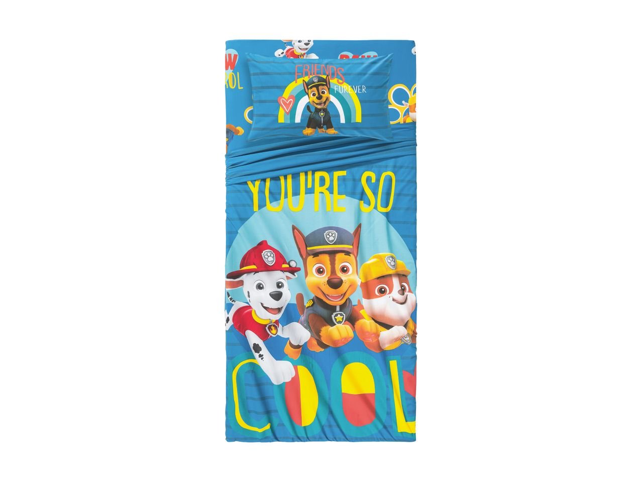 Completo lenzuola singole “Paw Patrol, Peppa Pig, Jurassic World, Hello Kitty, Batman”