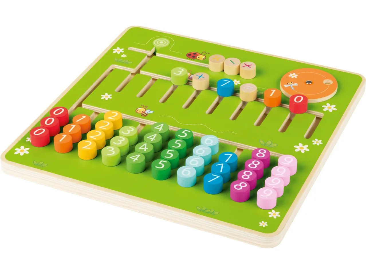 Gioco Montessori "Regoli, labirinto, abaco o contatore"