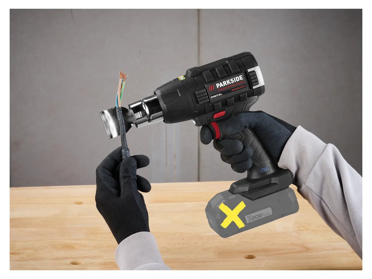 Pistola termica ricaricabile