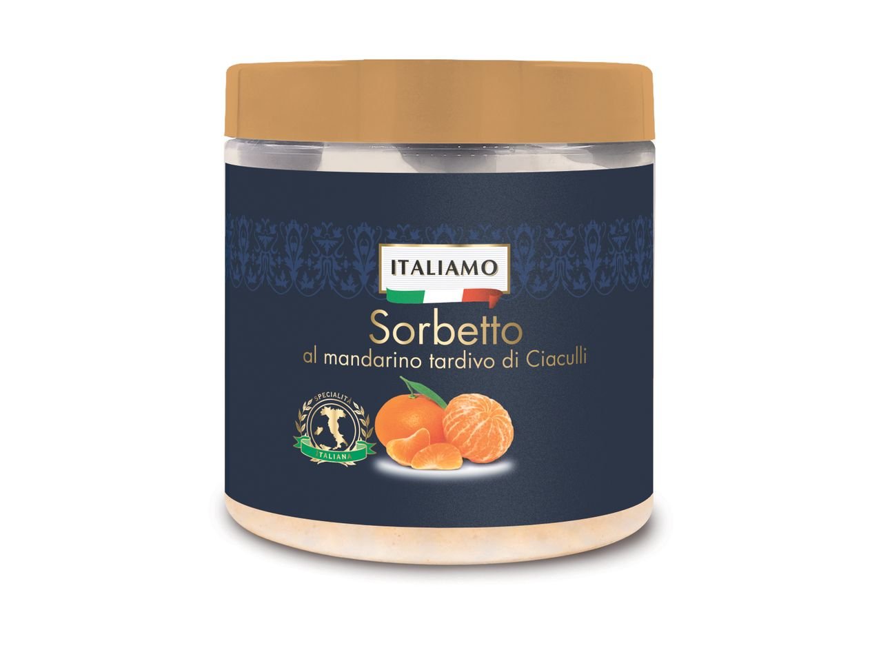 Sorbetto al mandarino tardivo di Ciaculli