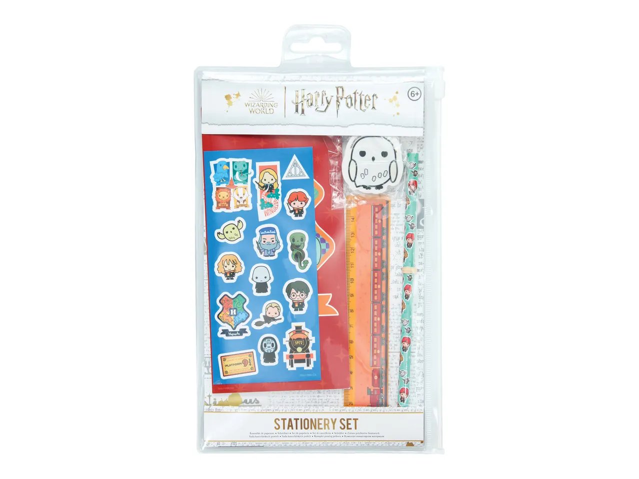 Set cancelleria o tappetino da scrivania "Minecraft, Harry Potter, Spider-Man, Barbie"