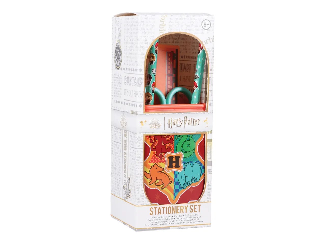 Set cancelleria o tappetino da scrivania "Minecraft, Harry Potter, Spider-Man, Barbie"