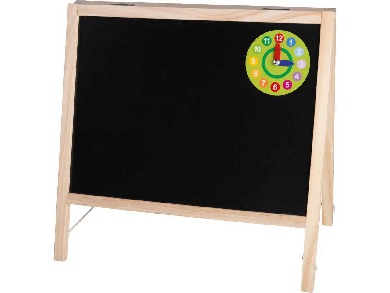 Gioco didattico in legno "Conta e infila, Orologio o Lavagnetta da tavolo"