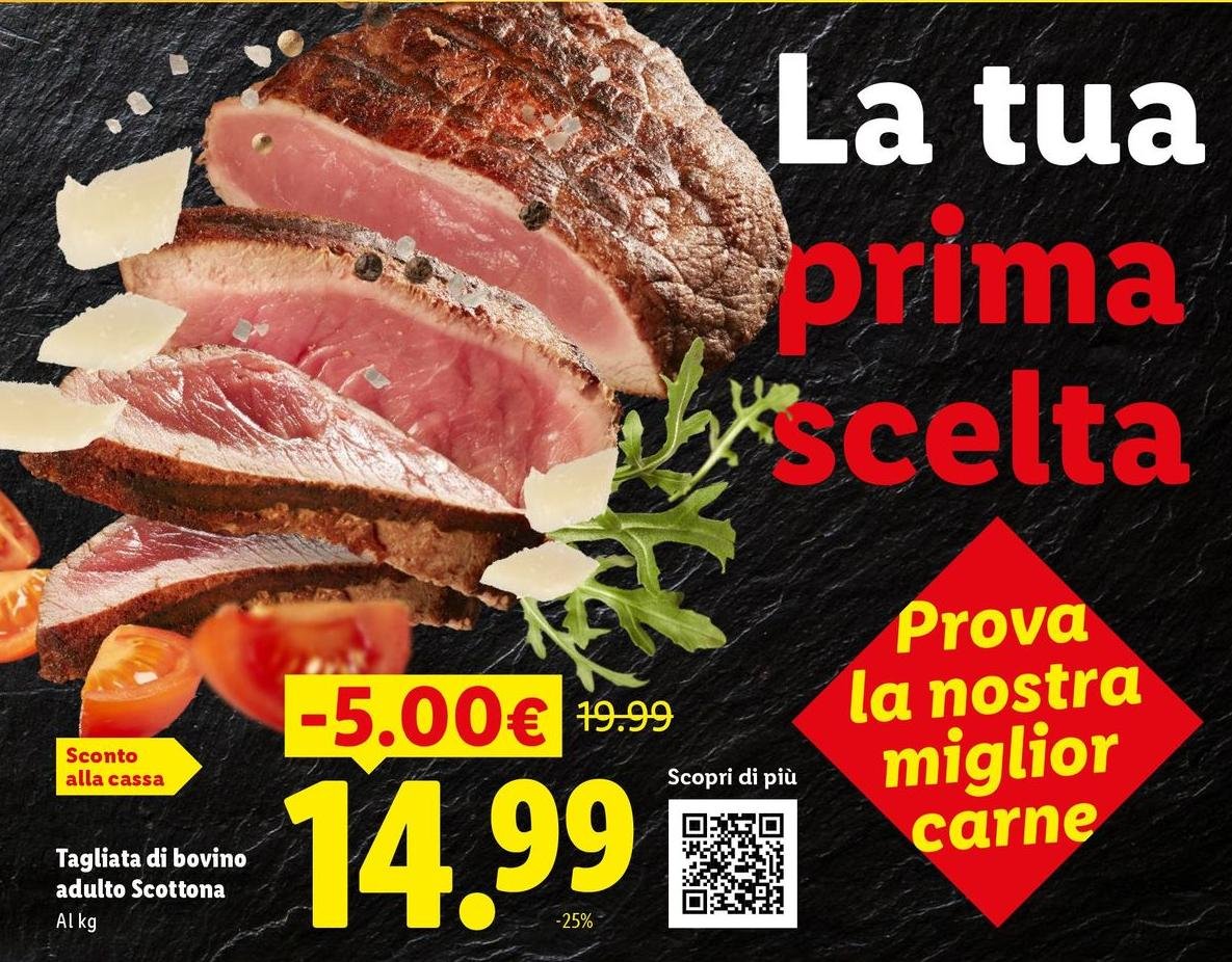 Tagliata Di Bovino Adulto Scottona