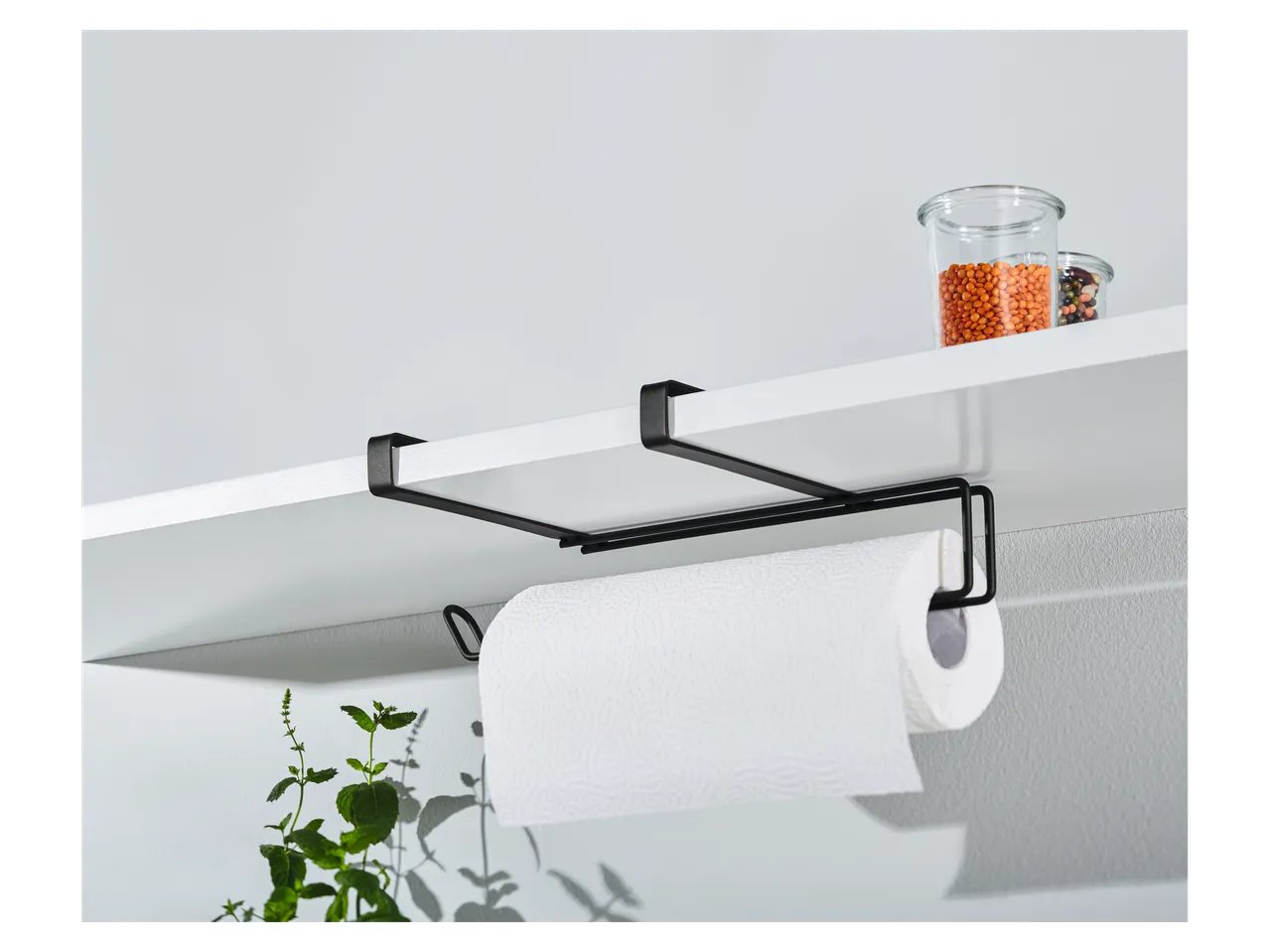 Supporto per tazze, bicchieri o portarotolo per mensola